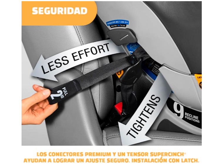 SILLA AUTO CHICCO SILLA CONVERTIBLE NEXTFITCLEAR LATCH GRIS 3