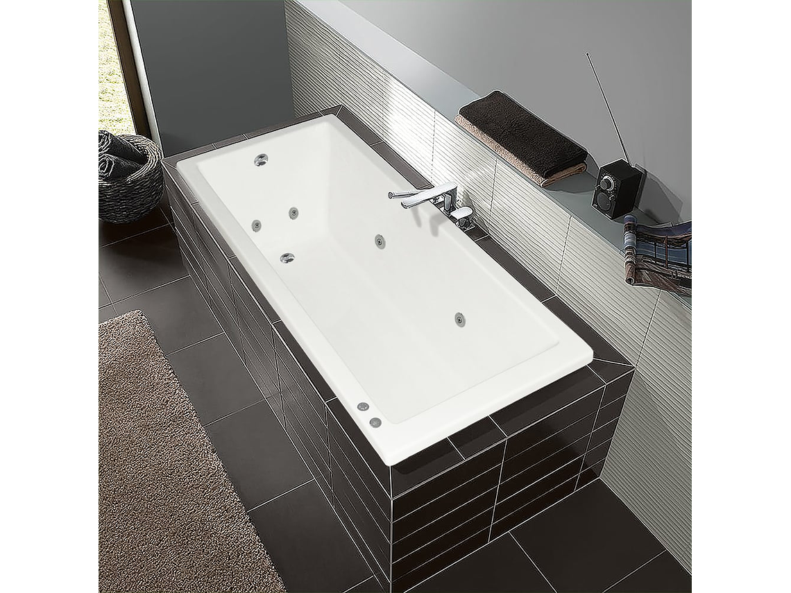 TINA HIDROMASAJE BUCK Y BUCK 92 X 170 X 48 CM 8 INYECTORES MOTOR DERECHA 1