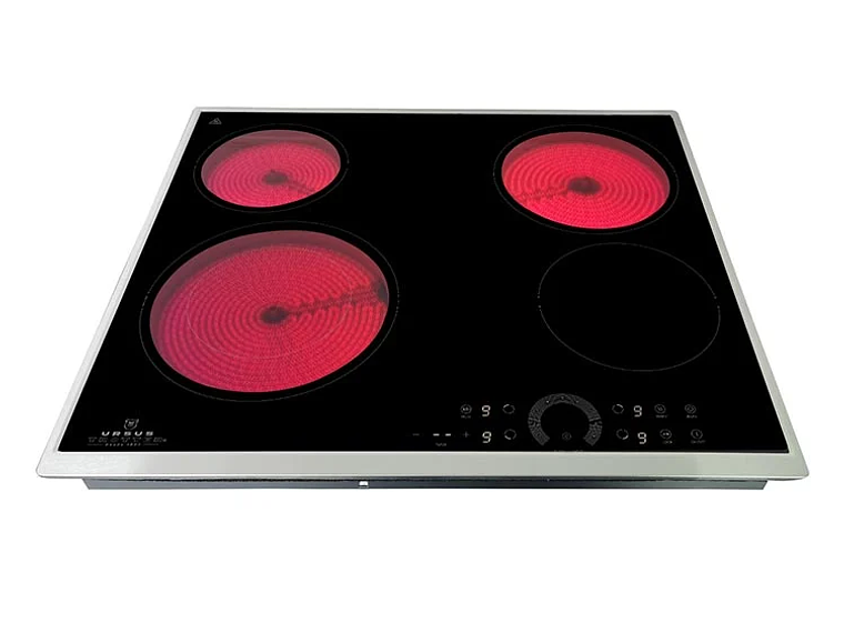 ENCIMERA VITROCERAMICA EMPOTRABLE ELÉCTRICA URSUS TROTTER 4 QUEMADORAS UT-VCT 4P INOX 3