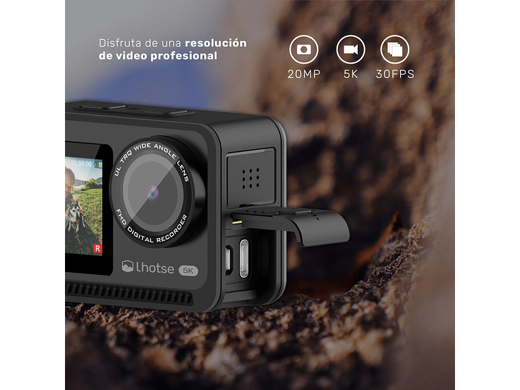 CÁMARA DE ACCIÓN 5K 60FTP ACCESORIOS PEAKPRO LHOTSE 2