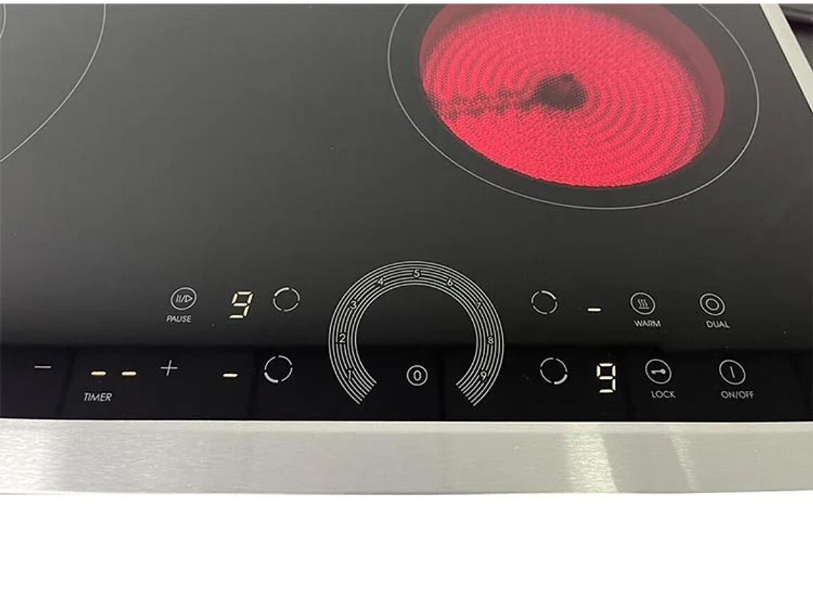 ENCIMERA VITROCERAMICA EMPOTRABLE ELÉCTRICA URSUS TROTTER 4 QUEMADORAS UT-VCT 4P INOX 5