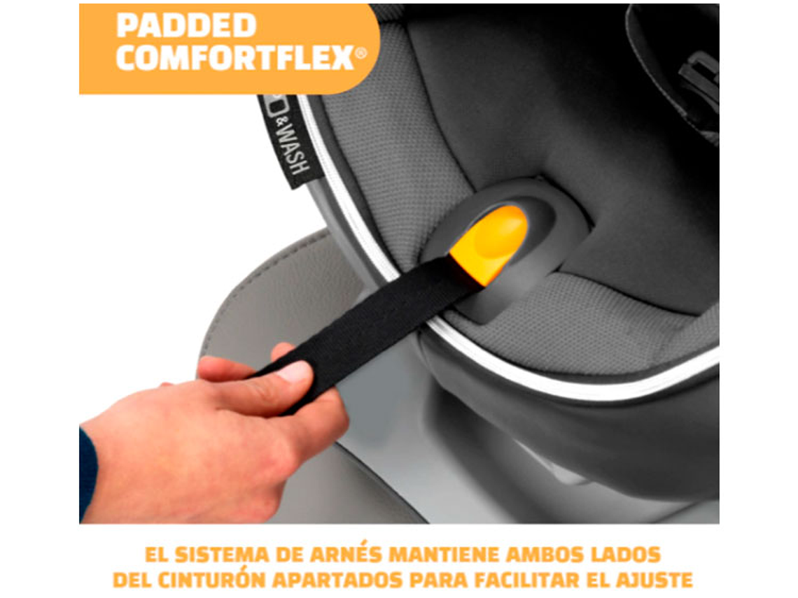 SILLA AUTO CHICCO SILLA CONVERTIBLE NEXTFITCLEAR LATCH GRIS 6