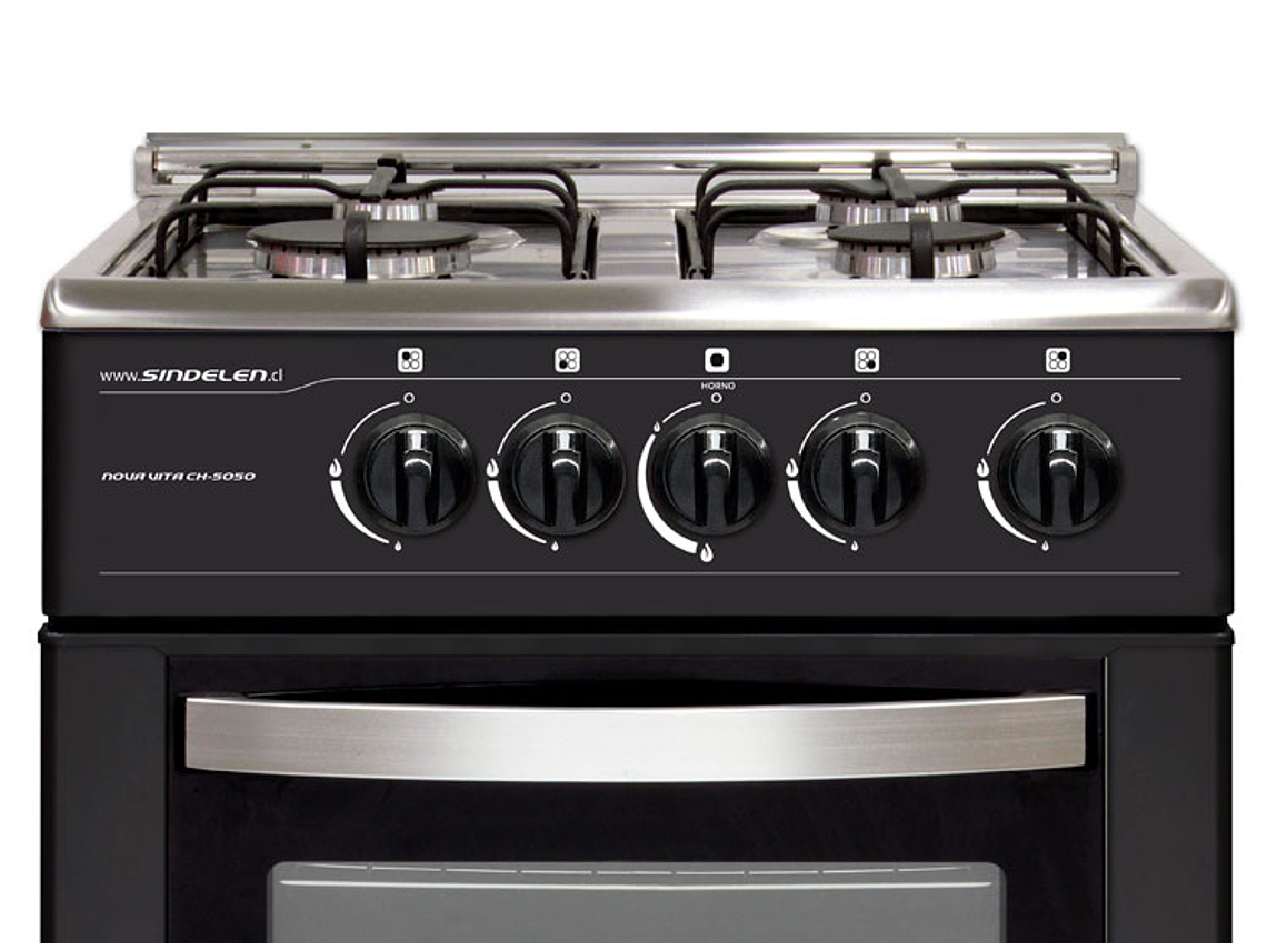COCINA A GAS LICUADO SINDELEN 4 QUEMADORES CH-5050NG 2
