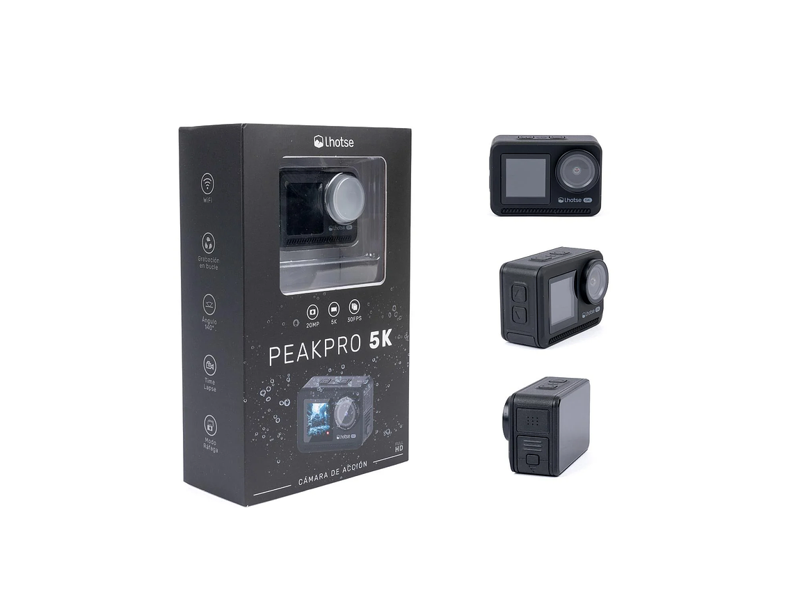CÁMARA DE ACCIÓN 5K 60FTP ACCESORIOS PEAKPRO LHOTSE 4