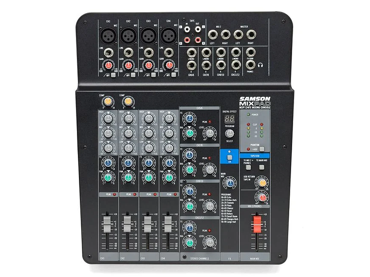 MIXER USB CON EFECTOS SAMSON MXP124FX 1