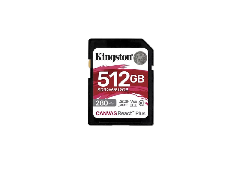 TARJETA DE MEMORIA SD KINGSTON CANVAS REACT PLUS V60 512GB 1