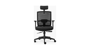 SILLA DE OFICINA TAYLOR SYNCRO CON CABECERO COLOR NEGRO