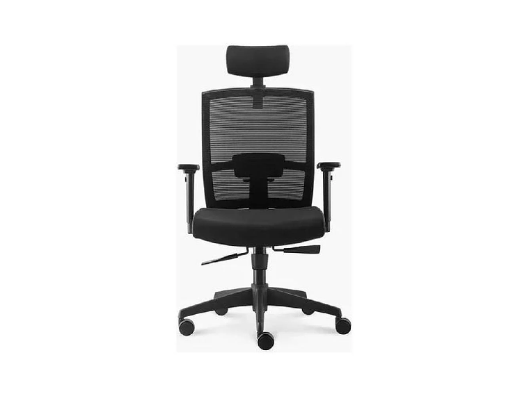 SILLA DE OFICINA TAYLOR SYNCRO CON CABECERO COLOR NEGRO 1