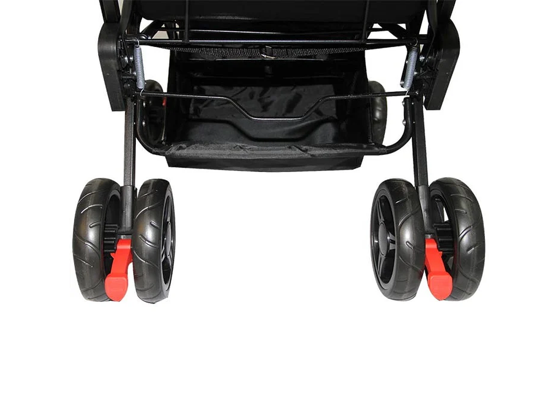 COCHE DOBLE DUO PRIX BEBEGLO NEGRO 8