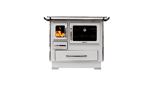 COCINA A LEÑA 4P MODELO GLASS ALTA 102×72 BLANCO