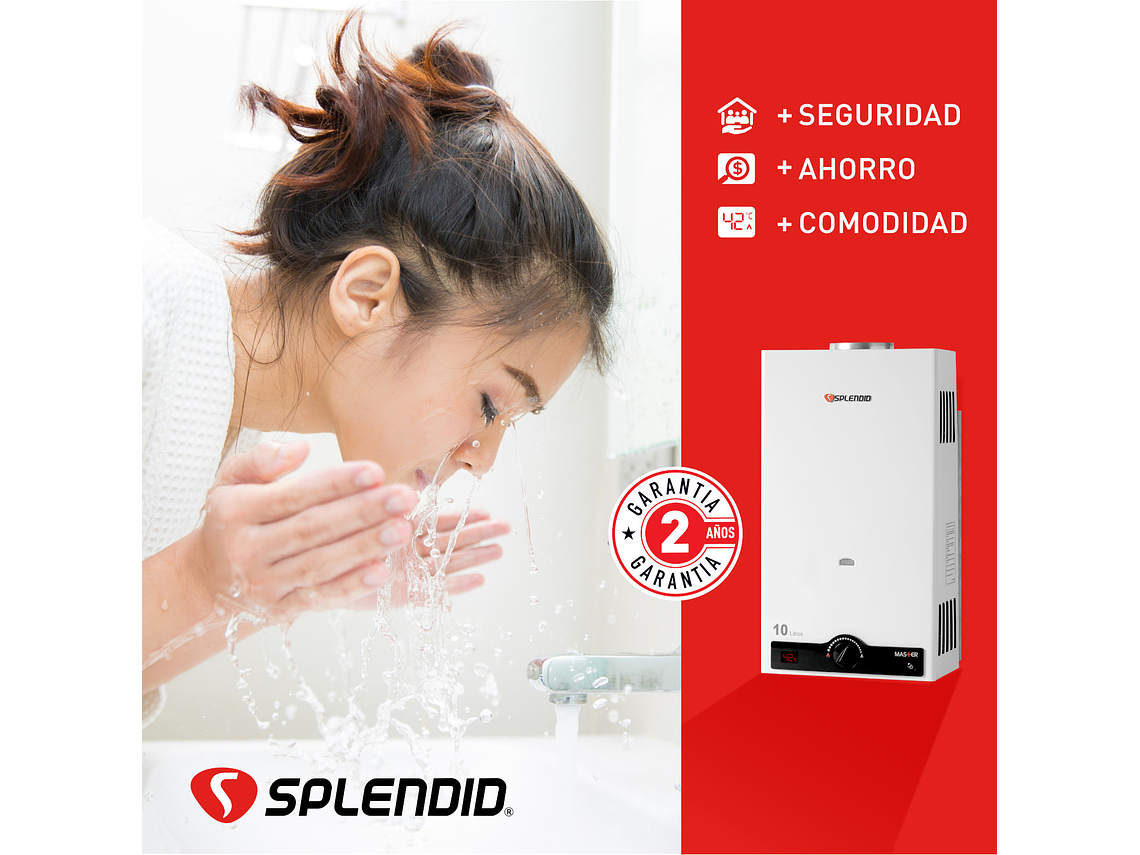 CALEFONT GAS LICUADO 10L T. NATURAL + BOMBA PRESURIZADORA 7