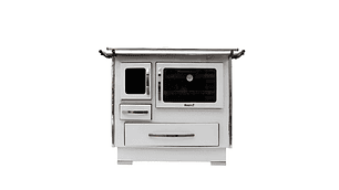 COCINA A LEÑA 4P MODELO GLASS ALTA 102×72 BLANCO