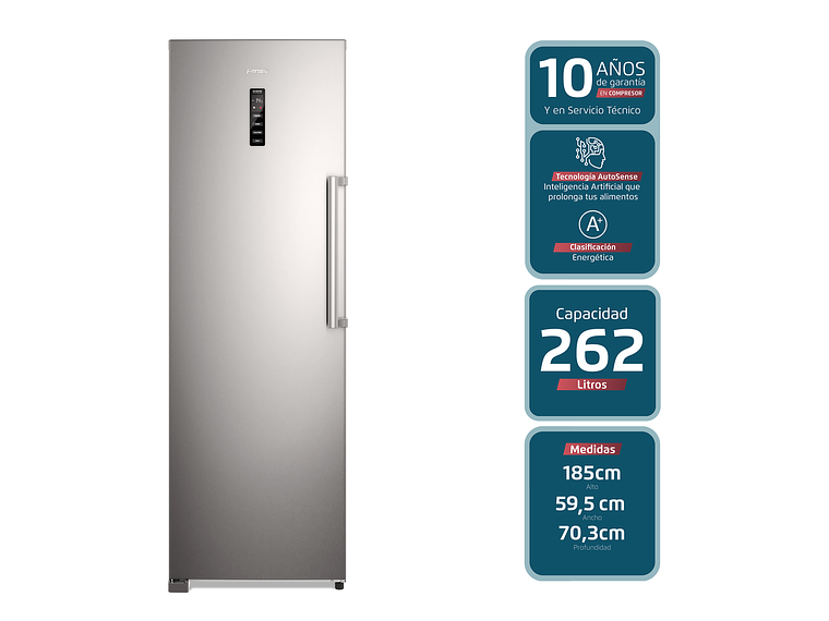 CONGELADOR FREEZER FENSA VERTICAL 262L NO FROST FTI4S 3