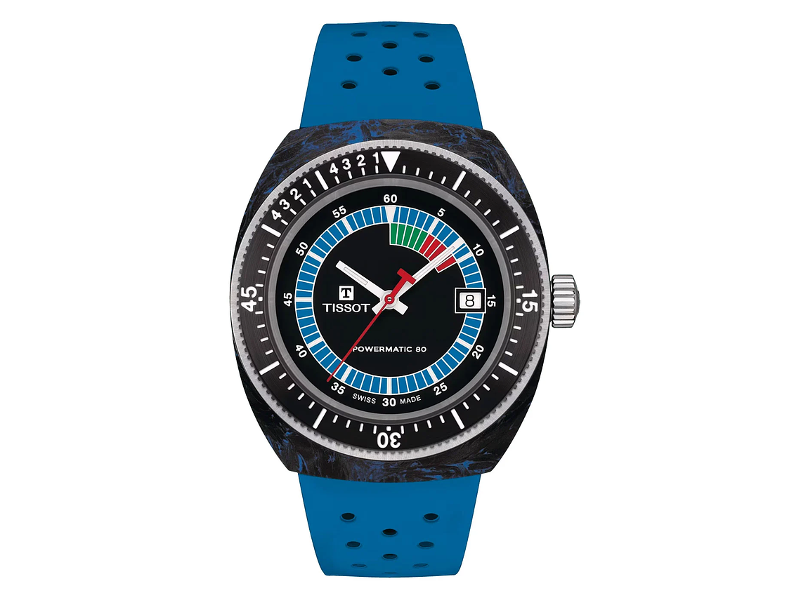 RELOJ TISSOT HOMBRE SIDERAL POWERMATIC 80 AZUL 1