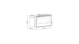 CHIMENEA A LEÑA INSERTO 800 PALLADIO. AMESTI