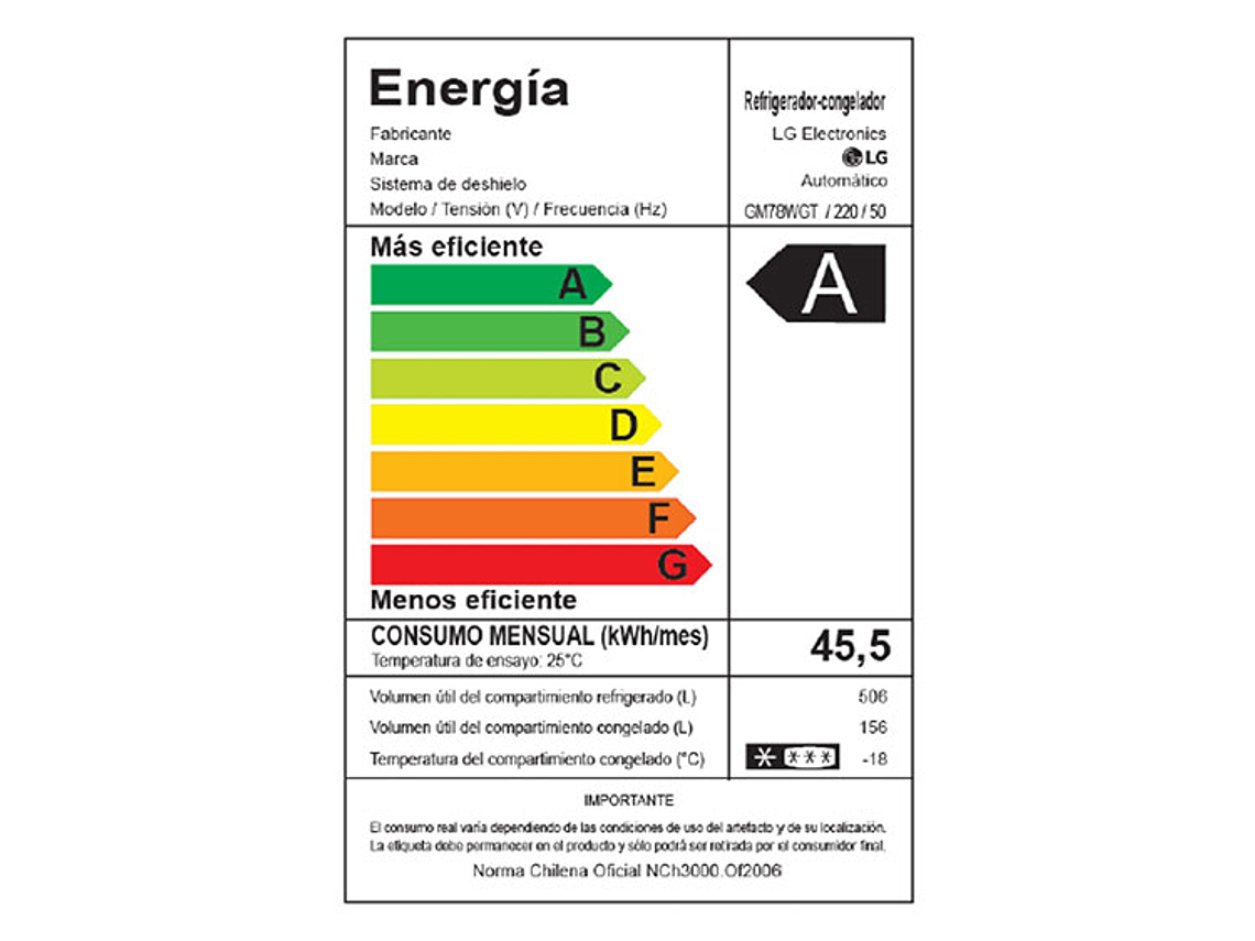 REFRIGERADOR LG FRENCH DOOR NO FROST 662 L SMART INVERTER GM78WGT 9