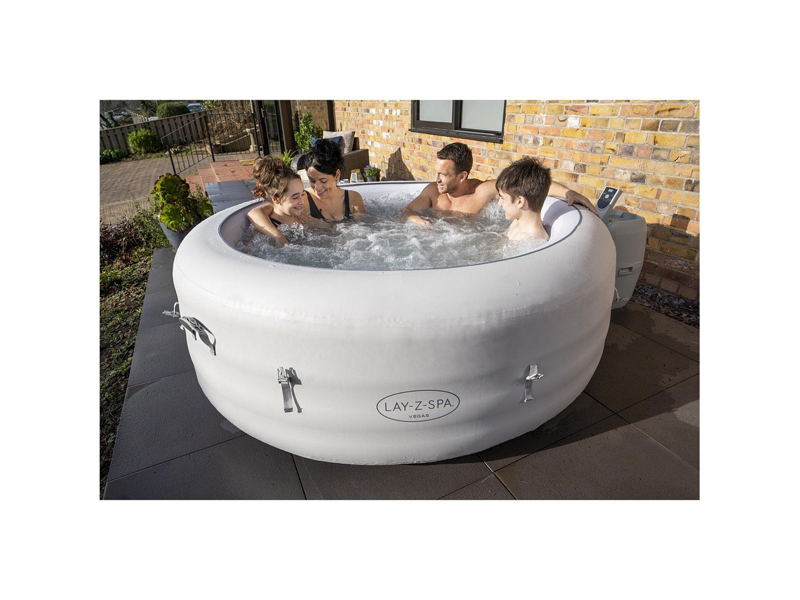 HOT TUB SPA JACUZZI INFLABLE VEGAS 6 PERSONAS BESTWAY 6