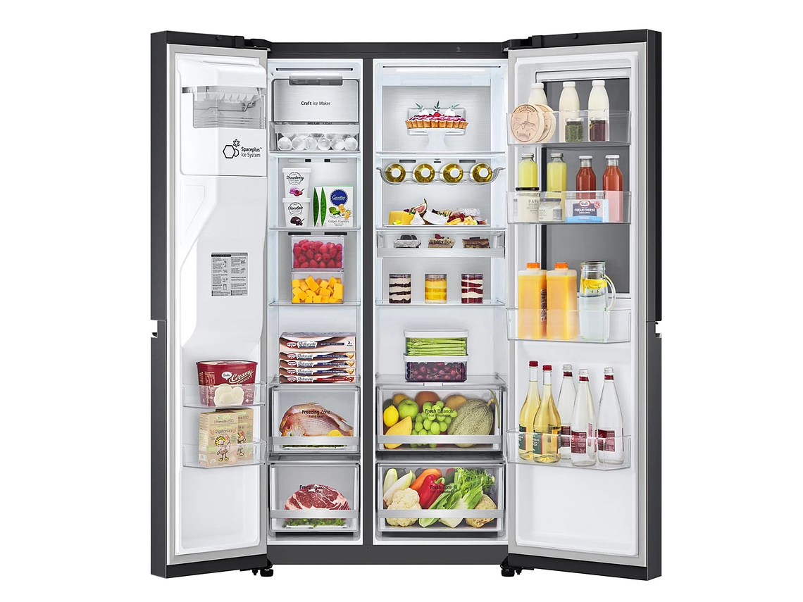 REFRIGERADOR SIDE BY SIDE LG 598 L NO FROST GS66SXTC 6