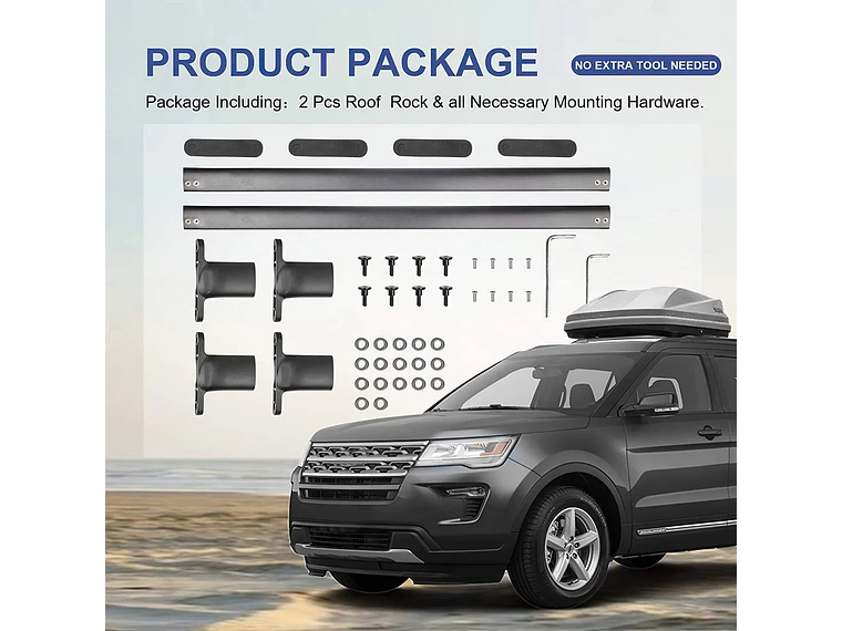 BARRAS PORTAEQUIPAJES OEM FORD EXPLORER 2016-2019 3