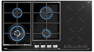 ENCIMERA VITROCERÁMICA GAS + INDUCCIÓN 6 QUEMADORES JZC 96342 BBB TEKA