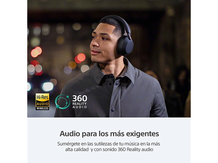 AUDÍFONOS SONY WH-1000XM5 NOISE CANCELLING BLUETOOTH NEGRO 3