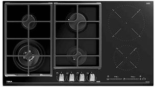 ENCIMERA VITROCERÁMICA GAS + INDUCCIÓN 6 QUEMADORES JZC 96342 BBB TEKA