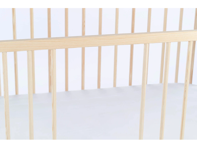 CUNA CONVERTIBLE Y CAMA DE TRANSICIÓN (140 X 70) - PINO NATURAL 4