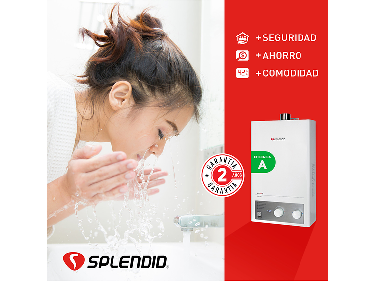 CALEFONT 13 LITROS GAS NATURAL TIRO FORZADO SPLENDID 5