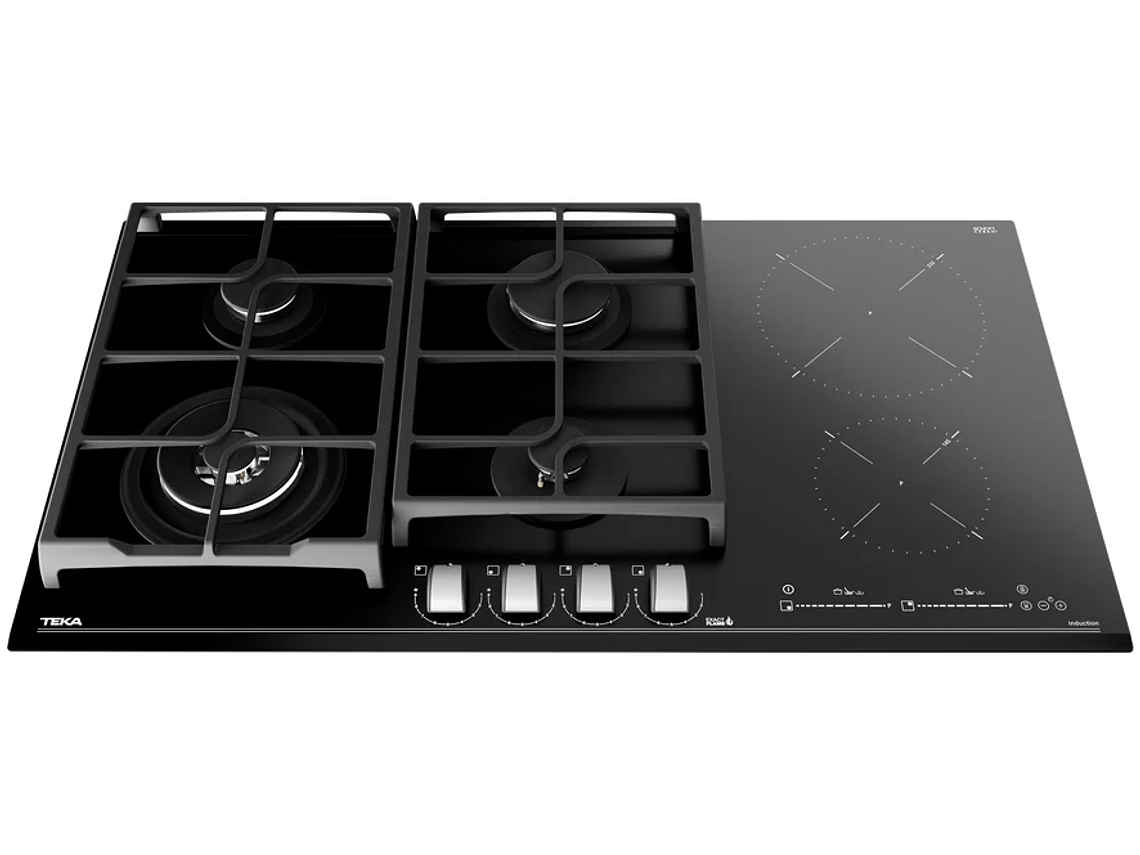 ENCIMERA VITROCERÁMICA GAS + INDUCCIÓN 6 QUEMADORES JZC 96342 BBB TEKA 3