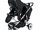 COCHE DOBLE DUO RECLINABLE 6 MODOS EN 1 LUBABYCAS NEGRO - Miniatura 1