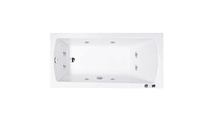 TINA HIDROMASAJE BUCK Y BUCK 72 X 160 X 40 CM 8 INYECTORES MOTOR DERECHA