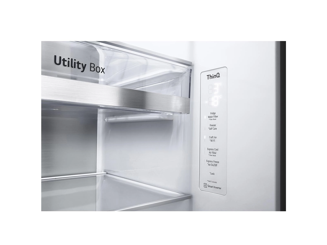 REFRIGERADOR SIDE BY SIDE LG 598 L NO FROST GS66SXTC 10