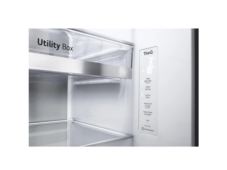 REFRIGERADOR SIDE BY SIDE LG 598 L NO FROST GS66SXTC 10