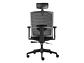 SILLA DE OFICINA TAYLOR SYNCRO CON CABECERO COLOR NEGRO - Miniatura 4