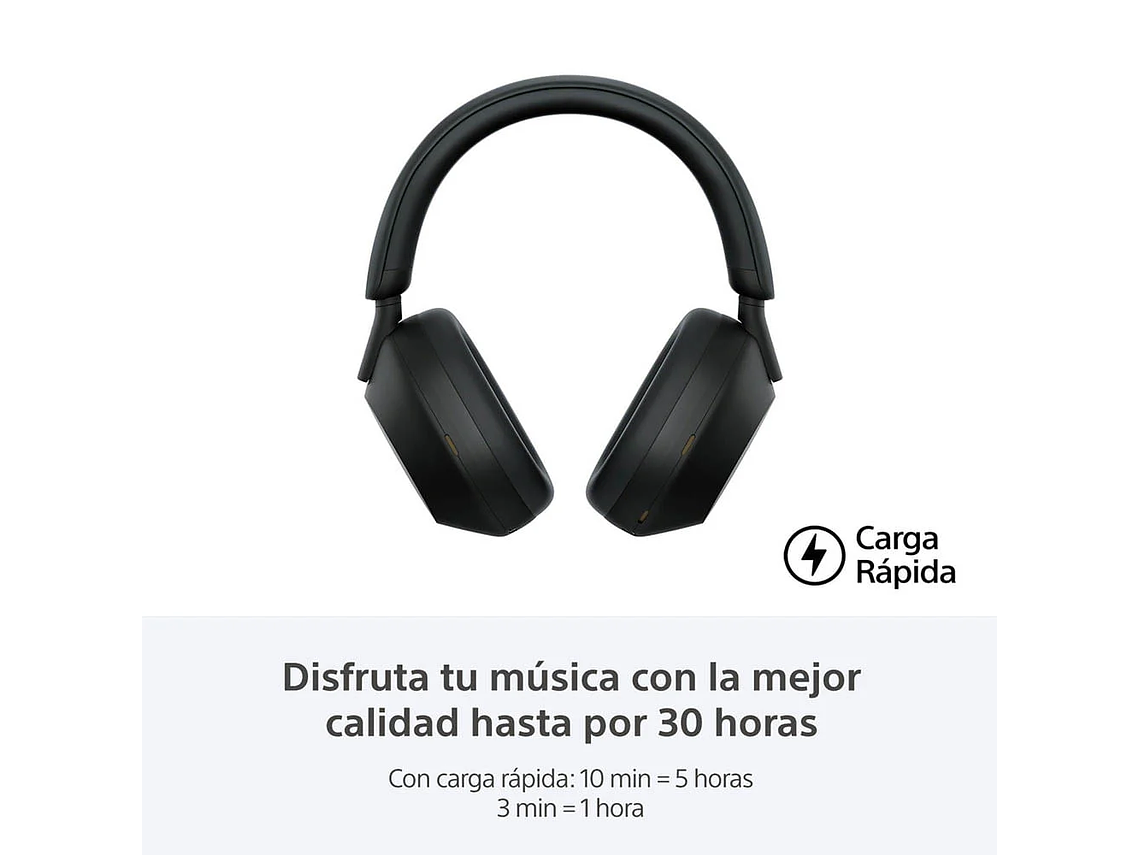 AUDÍFONOS SONY WH-1000XM5 NOISE CANCELLING BLUETOOTH NEGRO 5