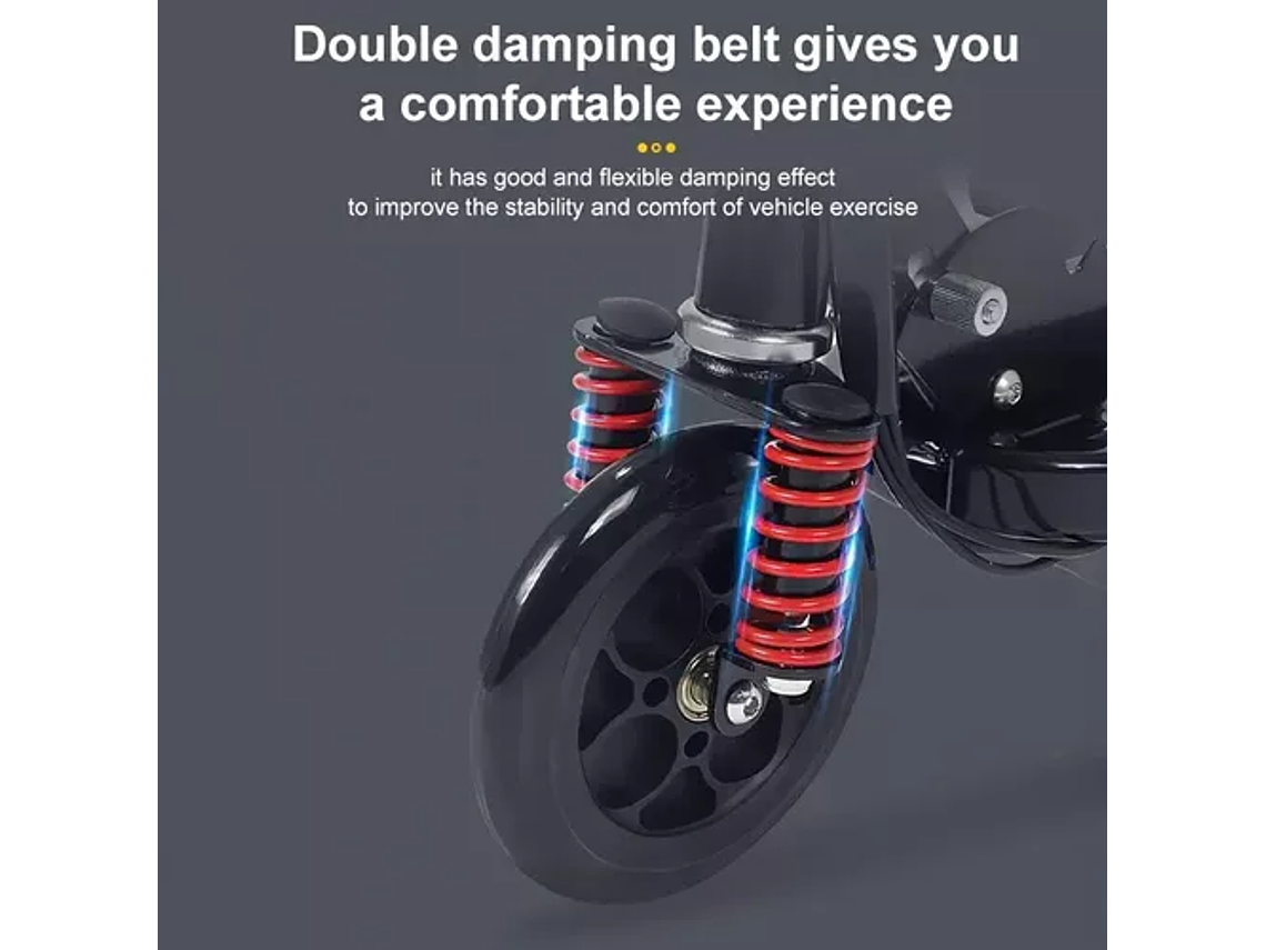 SCOOTER ADULTO ELÉCTRICO PLEGABLE METALICO 2 RUEDAS 15 KM/H / 215197 3