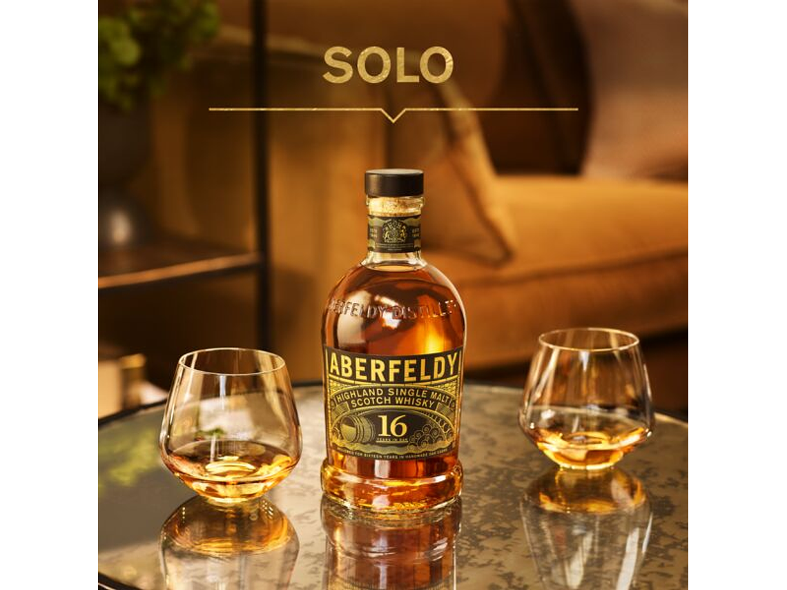 WHISKY SINGLE MALT ABERFELDY BOTELLA VIDRIO 750 CC 16 AÑOS 4