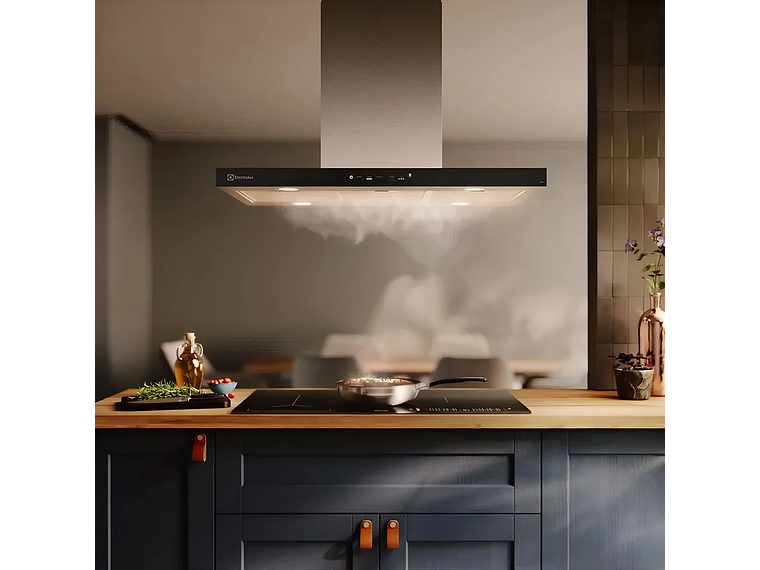 CAMPANA COCINA DECORATIVA ELECTROLUX ISLA 90CM TIMER CE9IF 3