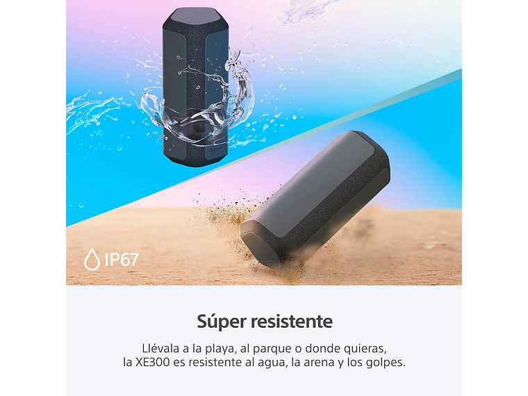 PARLANTE INALÁMBRICO PORTÁTIL XE300 DE LA SERIE X GRIS 4