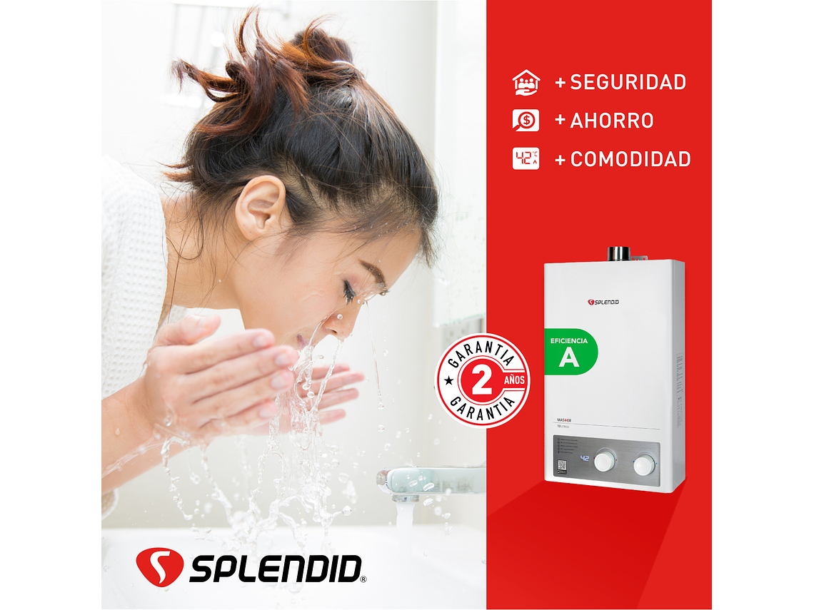 CALEFONT 13 LITROS GAS LICUADO TIRO FORZADO SPLENDID 5