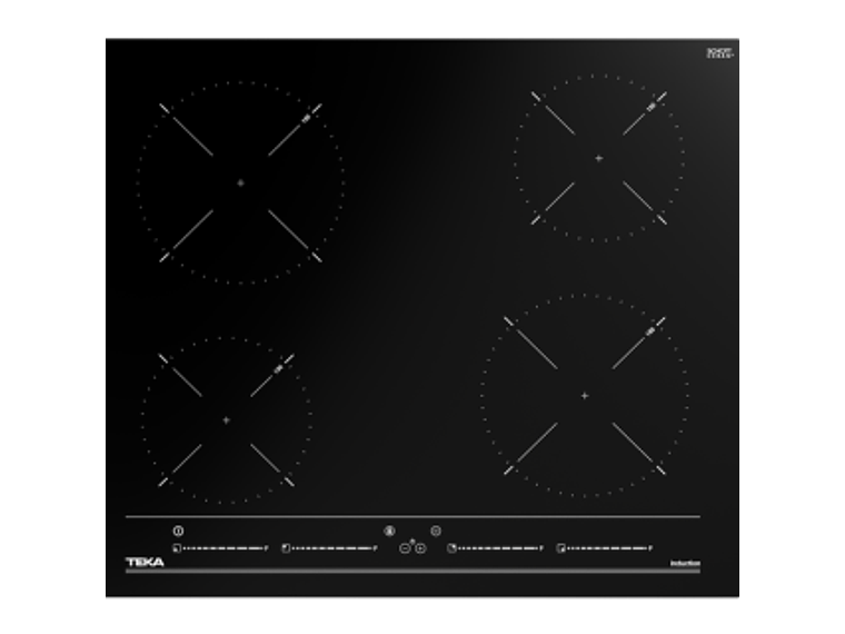 ENCIMERA INDUCCIÓN 4 QUEMADORES IBC-64010 BK MSS TEKA 1