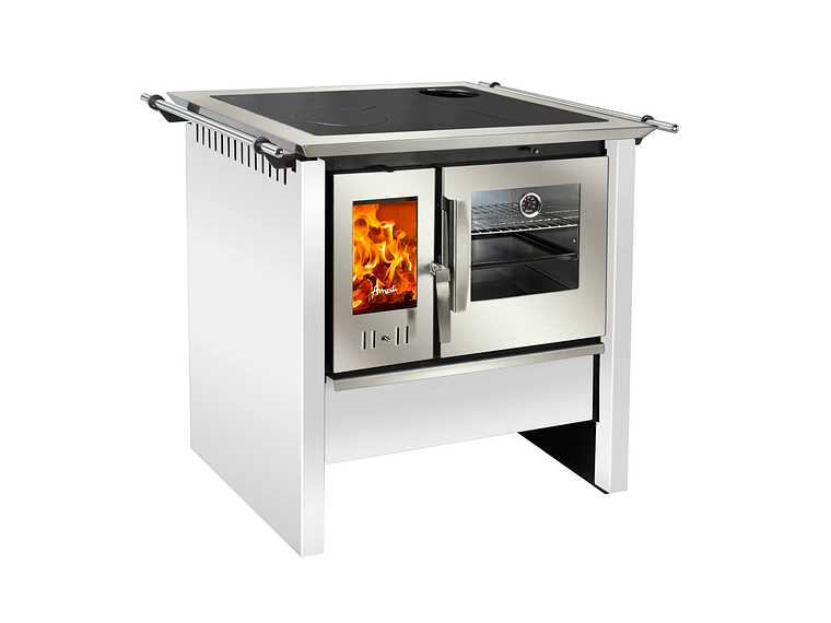 COCINA A LEÑA COMBUSTION LENTA ALLEGRA BLANCA AMESTI 1
