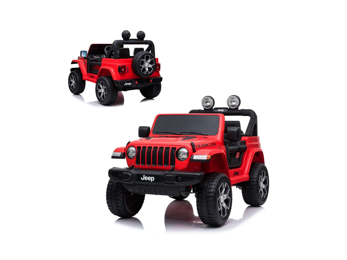 JEEP A BATERIA PARA NIÑOS WRANGLER RUBICON ROJO 1
