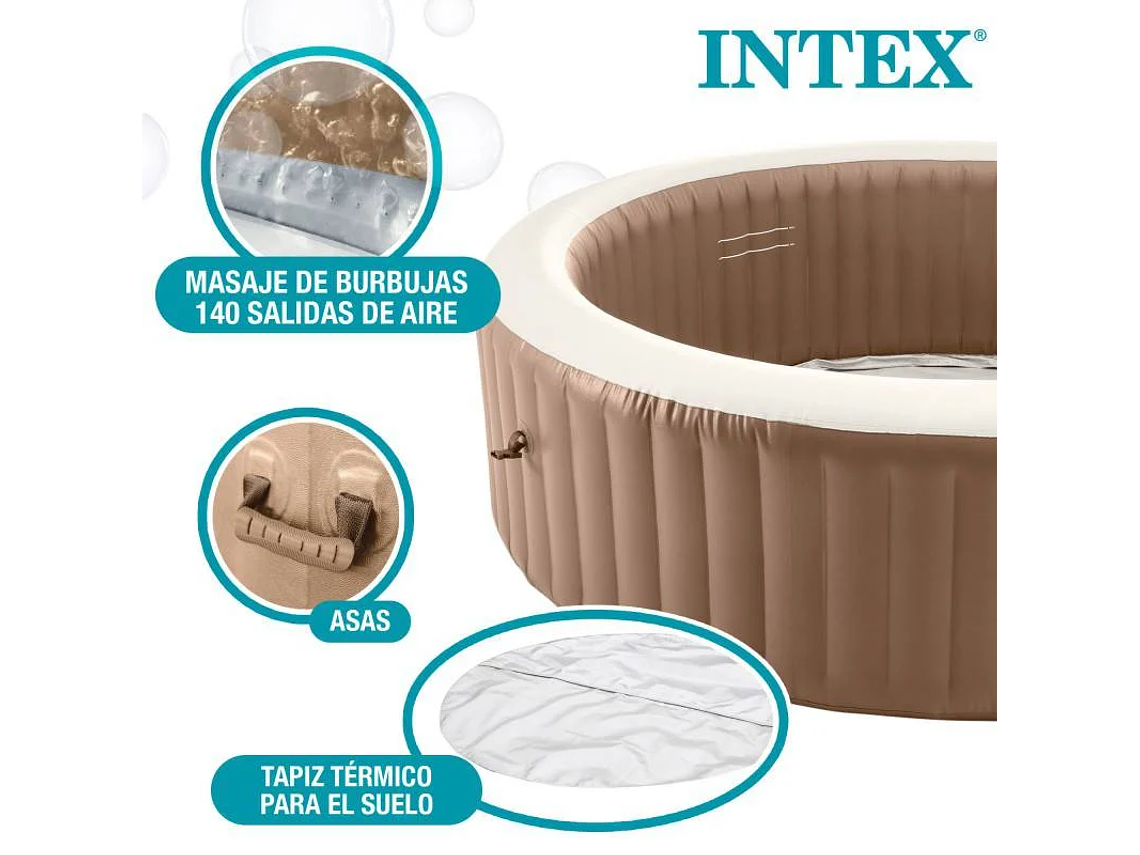 SPA INFLABLE INTEX PARA 6 PERSONAS CON SISTEMA DE BURBUJAS INCORPORADO 5