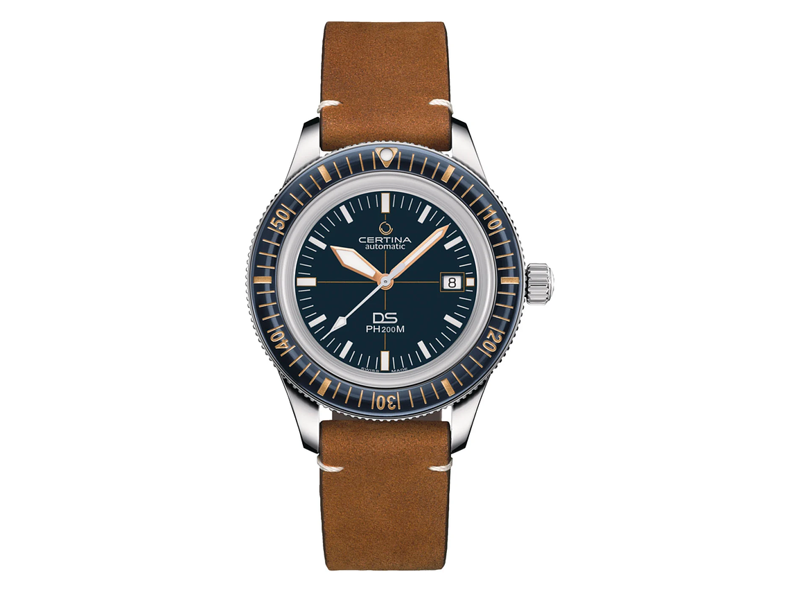 RELOJ CERTINA HOMBRE DS PH200M CUERO CAFE 1