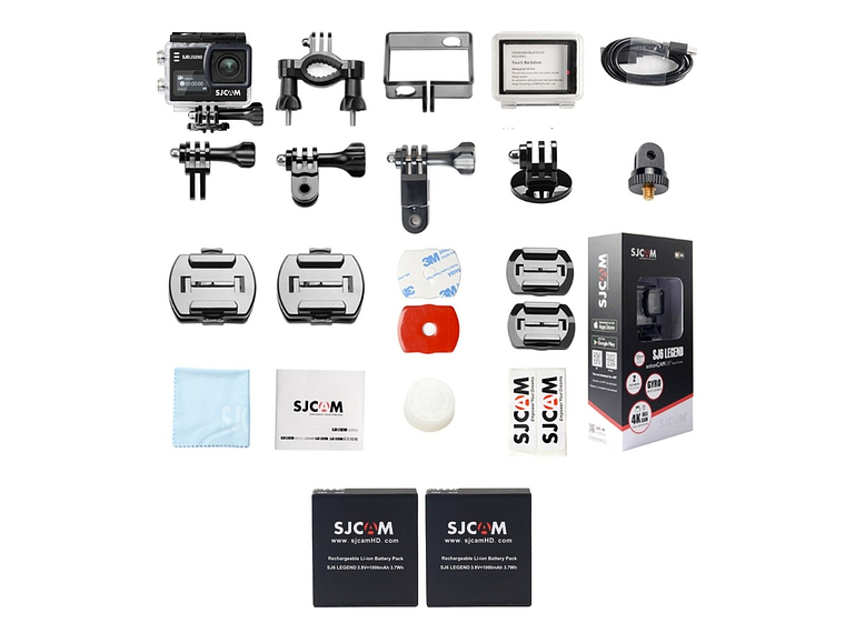 PACK CÁMARA DEPORTIVA SJCAM SJ6 LEGEND 4K WIFI ESTABILIZADOR GIROSCÓPICO MÁS 2 BÁTERÍAS 6