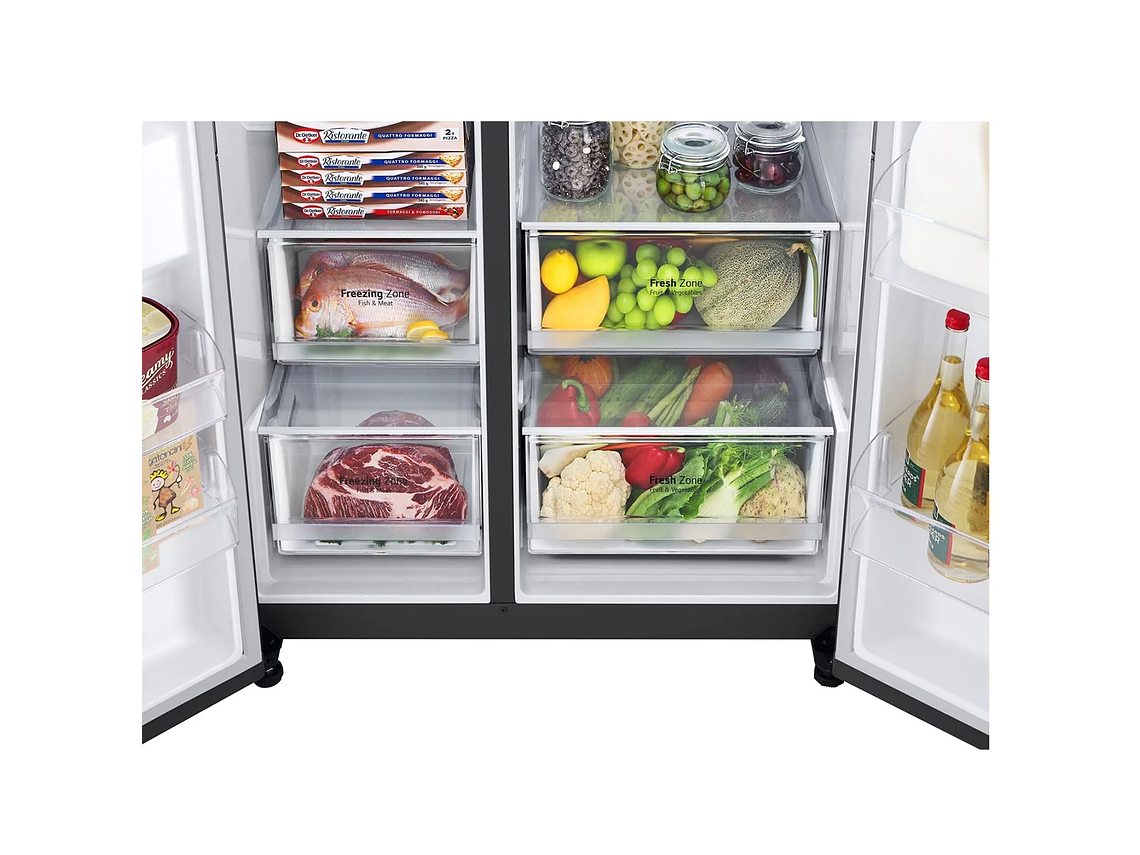 REFRIGERADOR SIDE BY SIDE LG 647 L NO FROST GS66BVM 9