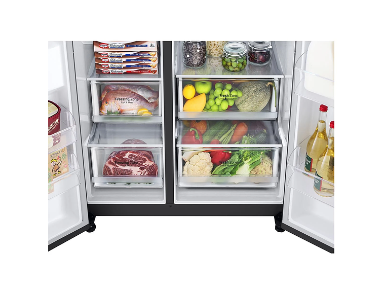 REFRIGERADOR SIDE BY SIDE LG 647 L NO FROST GS66BVM 9