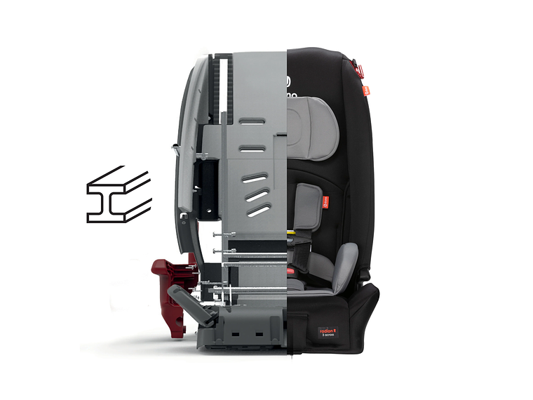 SILLA DE AUTO CONVERTIBLE DIONO RADIAN® 3R EDICIÓN LIMITADA (TORMENTA NEGRA) 4