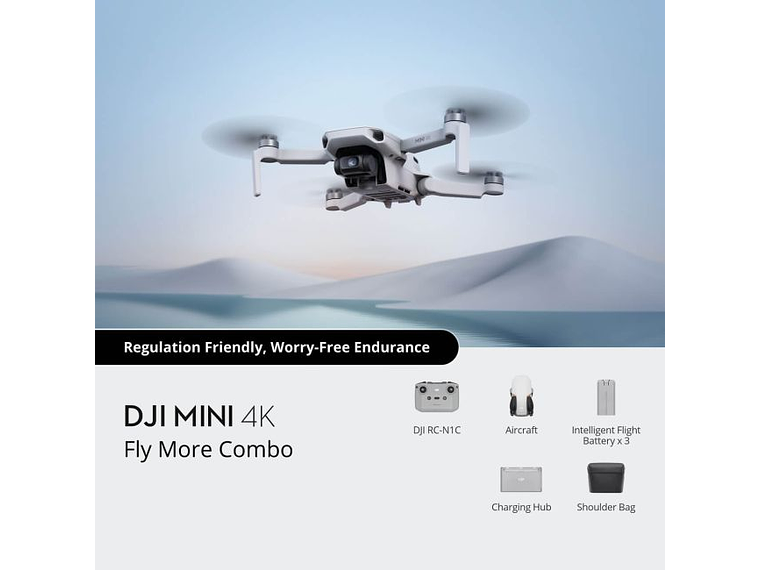  DRONE DJI MINI 4K FLY MORE COMBO + TARJETA DE MEMORIA 64GB 4